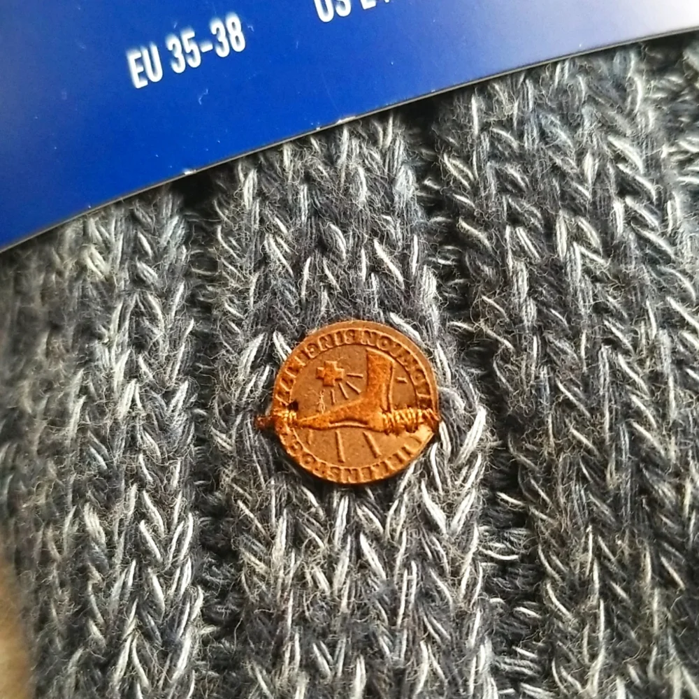 Birkenstock Sydney Blue Melange Cotton Socks Small • 35-38 EU - Picture 2 of 5